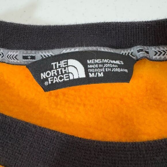 The North Face Men’s Rage Orange Crewneck Sweater Size Medium Cotton Blend - Picture 8 of 15